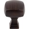 Jeffrey Alexander 1-1/8" Overall Length Brushed Oil Rubbed Bronze Square Audrey Cabinet Knob 278DBAC - alternate 4